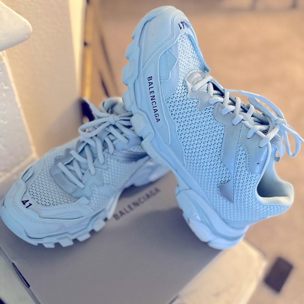 Powder, blue Balenciaga tracks